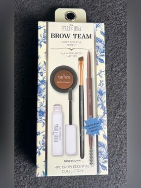 Pearl Luna Brow Team 4pc Brow Kit — Dark Brown